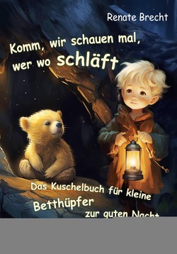 Komm, wir schauen mal, wer wo schläft – Das Kuschelbuch für kleine Betthüpfer zur guten Nacht – Eine Reise durch die Nacht im Wald für Träumer ab 3 Jahren von Brecht,  Renate