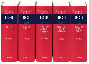 Bürgerliches Gesetzbuch Gesamtwerk von Bamberger,  Heinz Georg, Hau,  Wolfgang, Poseck,  Roman, Roth,  Herbert