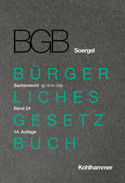 Kommentar zum Bürgerlichen Gesetzbuch mit Einführungsgesetz und Nebengesetzen (BGB) (Soergel) von Bruns,  Alexander, Habersack,  Mathias, Heukenkamp,  Elisabeth Hermine, Kern,  Christoph Alexander, Klinck,  Fabian, Matthiessen,  Michael, Münch,  Joachim, Platschek,  Joahnnes, Soergel,  Hans-Theodor