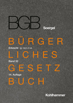 Kommentar zum Bürgerlichen Gesetzbuch mit Einführungsgesetz und Nebengesetzen (BGB) (Soergel) von Dieckmann,  M.St (Oxford),  Johann Andreas, Firsching,  Johanna, Fischinger,  Philipp S., Kaltenbach,  Sven, Lettmaier,  Saskia, Löhnig,  Martin, Loritz,  Karl-Georg, Magnus,  Robert, Matthiessen,  Michael, Naczinsky,  Simon, Soergel,  Hans-Theodor, Uffmann,  Katharina, Wegmann,  Bernd, Wies,  Maresa, Ziegler,  Sabine