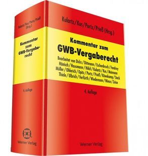 Kommentar zum GWB-Vergaberecht von Kulartz,  Hans-Peter, Kus,  Alexander, Porz,  Norbert, Prieß,  Hans-Joachim