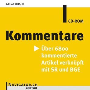 Kommentare CD-ROM von Orell Füssli Verlag AG