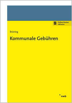 Kommunale Gebühren von Brüning,  Christoph