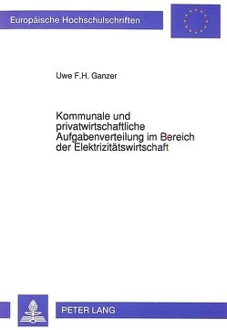 Kommunale und privatwirtschaftliche Aufgabenverteilung im Bereich der Elektrizitätswirtschaft von Ganzer,  Uwe F.H.