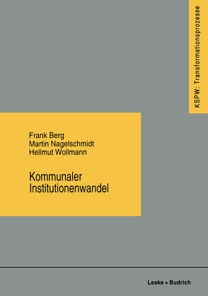 Kommunaler Institutionenwandel von Berg,  Frank, Nagelschmidt,  Martin, Wollmann,  Hellmut