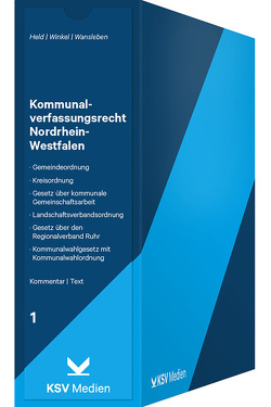 Kommunalverfassungsrecht Nordrhein-Westfalen von Held,  Friedrich W, Wansleben,  Rudolf, Winkel,  Johannes