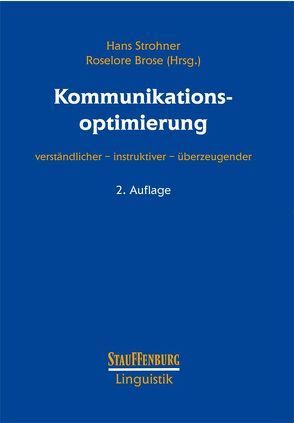 Kommunikationsoptimierung von Brose,  Roselore, Strohner,  Hans