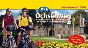 Kompakt-Spiralo BVA Ochsenweg Auf den Spuren des historischen Ochsenweges in Schleswig-Holstein Radwanderkarte 1:75.000