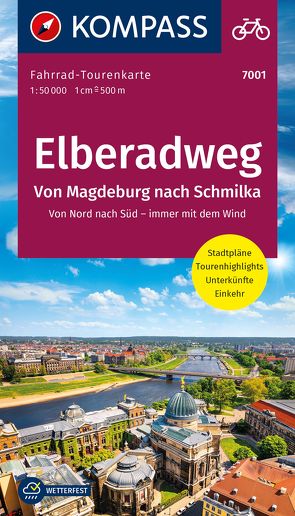 KOMPASS Fahrrad-Tourenkarte Elberadweg 1, Von Schmilka nach Magdeburg 1:50.000 von KOMPASS-Karten GmbH