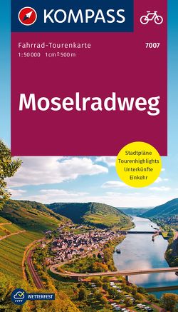 KOMPASS Fahrrad-Tourenkarte Moselradweg 1:50.000