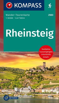 KOMPASS Wander-Tourenkarte Rheinsteig 1:50.000