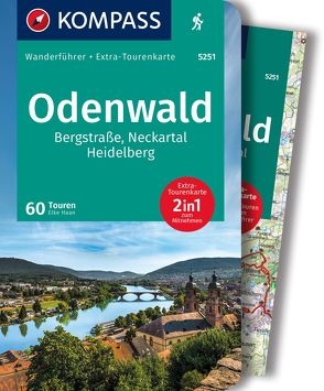 KOMPASS Wanderführer Odenwald, 60 Touren von Haan,  Elke