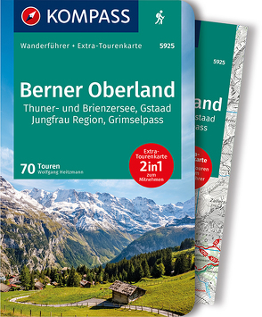 KOMPASS Wanderführer Berner Oberland von Heitzmann,  Wolfgang