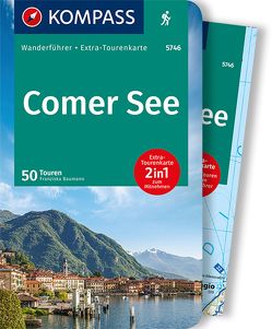 KOMPASS Wanderführer Comer See, 50 Touren von Baumann,  Franziska