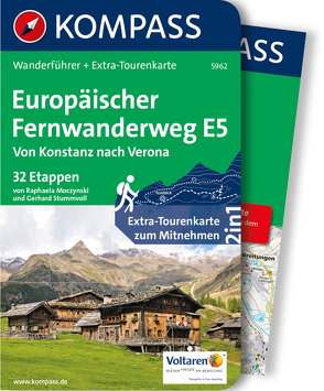 Kompass Wanderführer Europäischer Fernwanderweg E5