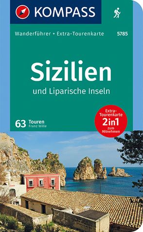 KOMPASS Wanderführer Sizilien und Liparische Inseln, 60 Touren