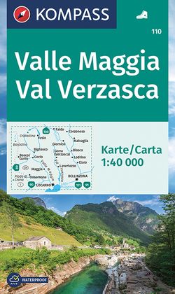 KOMPASS Wanderkarte 110 Valle Maggia, Val Verzasca 1:40.000 von KOMPASS-Karten GmbH