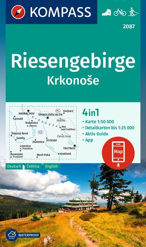 KOMPASS Wanderkarte 2087 Riesengebirge, Krkonose 1:50.000