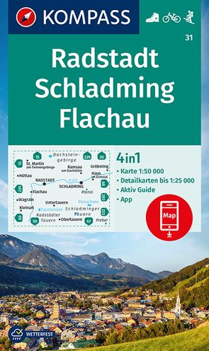 KOMPASS Wanderkarte 31 Radstadt, Schladming, Flachau 1:50.000 von KOMPASS-Karten GmbH