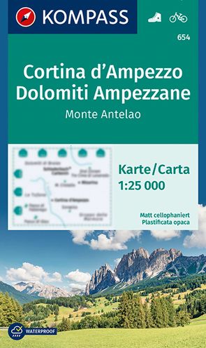 KOMPASS Wanderkarte 654 Cortina dAmpezzo, Dolomiti Ampezzane, Monte Antelao 1:25.000