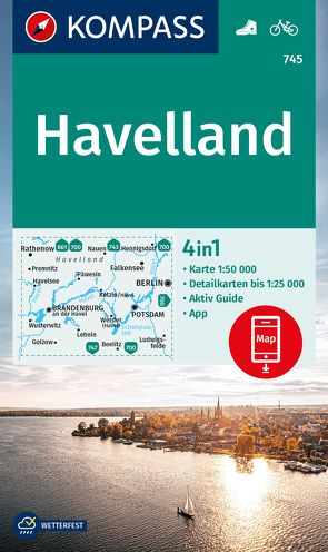 KOMPASS Wanderkarte 745 Havelland 1:50.000