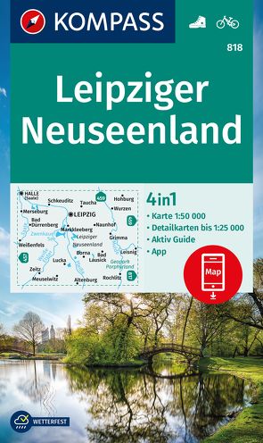 KOMPASS Wanderkarte 818 Leipziger Neuseenland 1:50.000