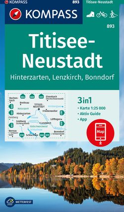 KOMPASS Wanderkarte 893 Titisee-Neustadt 1:25.000 von KOMPASS-Karten GmbH