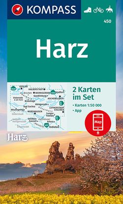 KOMPASS Wanderkarten-Set 450 Harz (2 Karten) 1:50.000 von KOMPASS-Karten GmbH