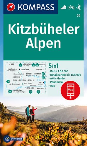 KOMPASS Wanderkarte 29 Kitzbüheler Alpen 1:50.000 von KOMPASS-Karten GmbH