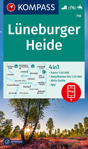 KOMPASS Wanderkarte Lüneburger Heide von KOMPASS-Karten GmbH