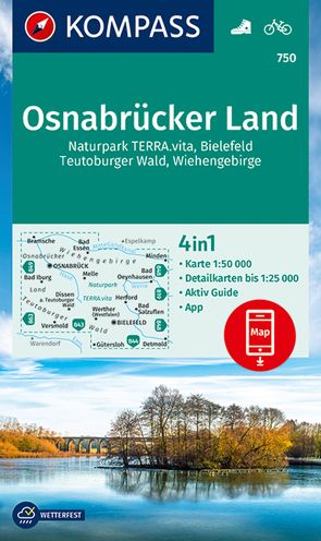 KOMPASS Wanderkarte 750 Osnabrücker Land 1:50.000 von KOMPASS-Karten GmbH