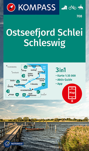 KOMPASS Wanderkarte Ostseefjord Schlei, Schleswig von KOMPASS-Karten GmbH