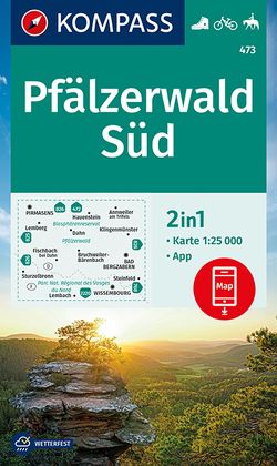 KOMPASS Wanderkarte 473 Pfälzerwald Süd 1:25.000 von KOMPASS-Karten GmbH