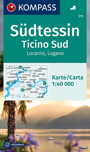 KOMPASS Wanderkarte Südtessin – Ticino Sud – Locarno – Lugano von KOMPASS-Karten GmbH