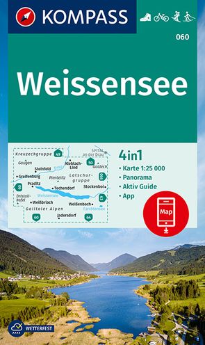 KOMPASS Wanderkarte 060 Weißensee 1:25.000 von KOMPASS-Karten GmbH