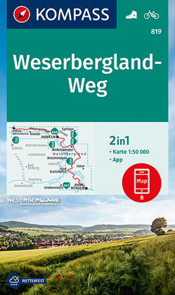 KOMPASS Wanderkarte Weserbergland-Weg von KOMPASS-Karten GmbH