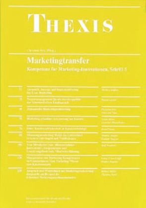 Kompetenz für Marketing-Innovationen / Marketingtransfer von Belz,  Christian