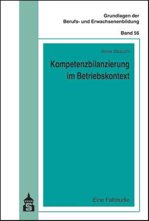 Kompetenzbilanzierung im Betriebskontext von Strauch,  Anne