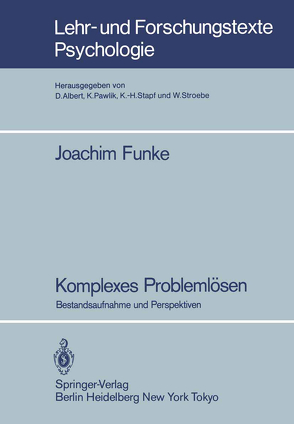 Komplexes Problemlösen von Funke,  Joachim