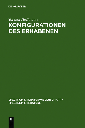 Konfigurationen des Erhabenen von Hoffmann,  Torsten