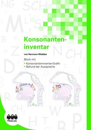 Konsonanteninventar: Grafik und Befundbogen von Mödden,  Hermann