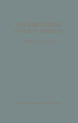 Konstitution · Idiosynkrasien Stoffwechsel und Ernährung von Bergmann,  G.v., Bürger,  M, Curtius,  F., Doerr,  R., Grafe,  E., Koller,  Fr., Loeffler,  Fr., Oettel,  H., Salle,  V., Staehlin,  R., Tropp,  C., Vannotti,  A.