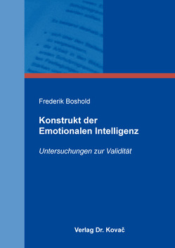 Konstrukt der Emotionalen Intelligenz von Boshold,  Frederik