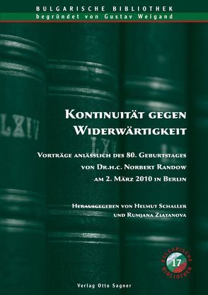 Kontinuität gegen Widerwärtigkeit von Schaller,  Helmut, Zlatanova,  Rumjana