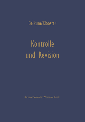 Kontrolle und Revision bei automatischer Datenverarbeitung von Belkum,  Johannis Wilhelmis