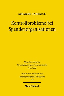 Kontrollprobleme bei Spendenorganisationen von Hartnick,  Susanne