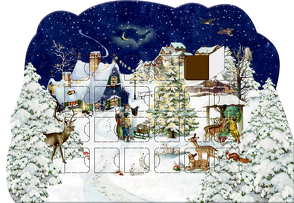 Konturgestanzter Schoko-Adventskalender von Behr,  Barbara