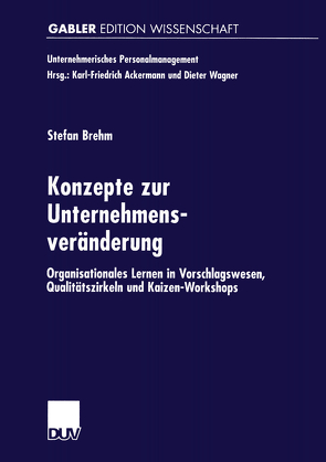 Konzepte zur Unternehmensveränderung von Brehm,  Stefan