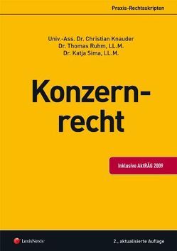 Konzernrecht von Knauder,  Christian, Ruhm,  Thomas, Sima,  Katja