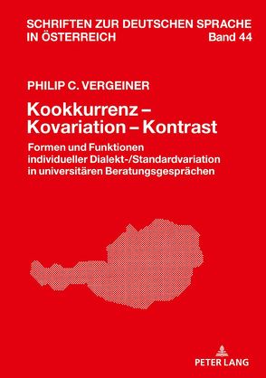 Kookkurrenz – Kovariation – Kontrast von Vergeiner,  Philip C.